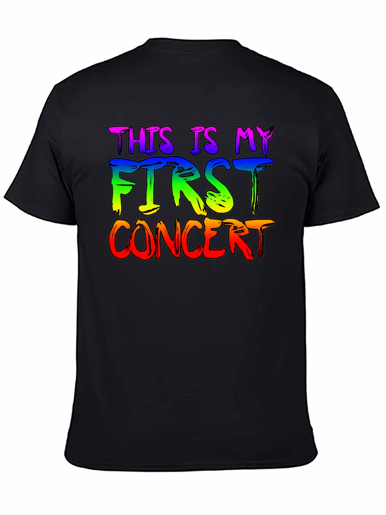 Camiseta Negra Mi Primer Concierto LGBT