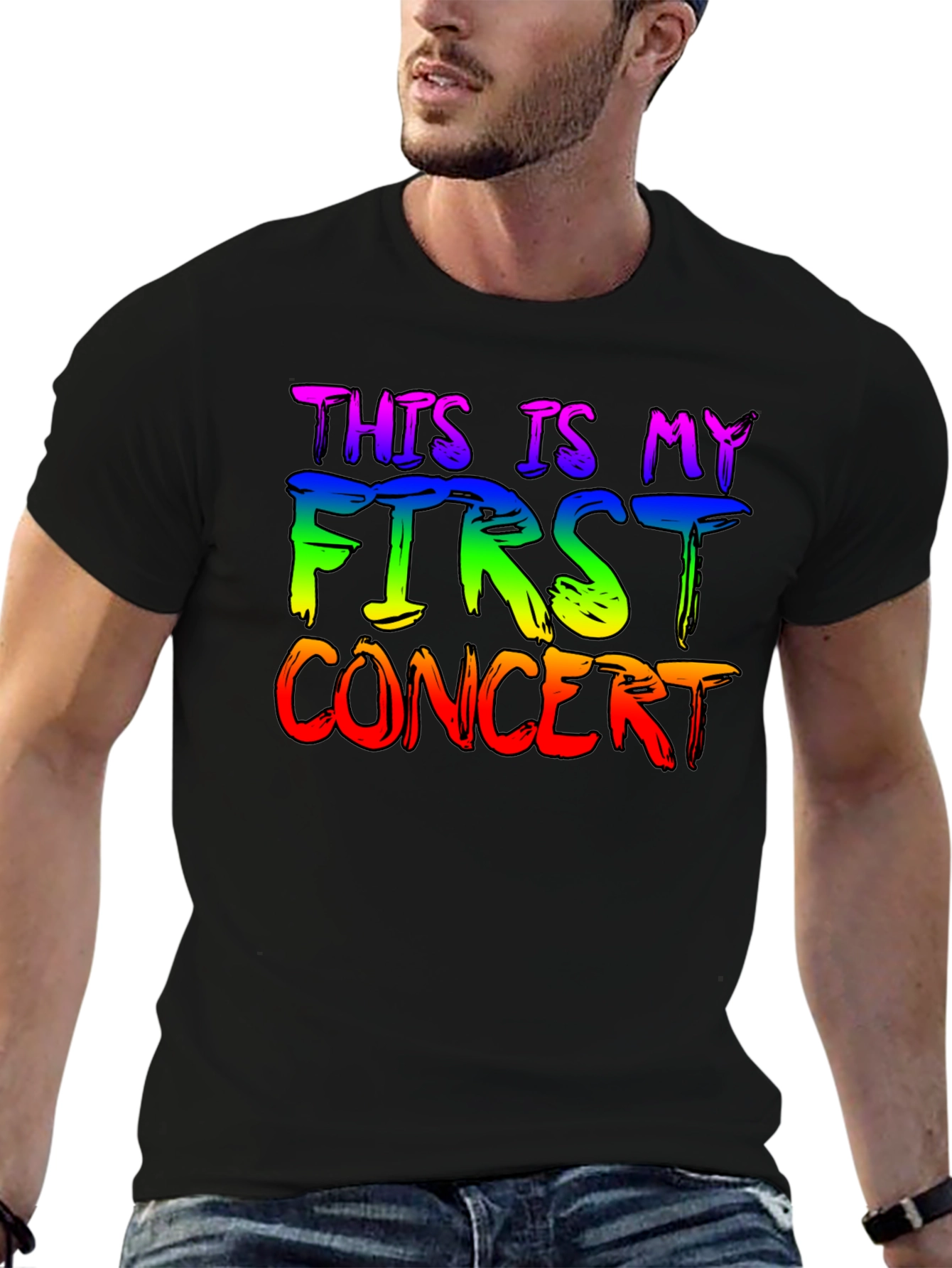 Camiseta Negra Mi Primer Concierto LGBT