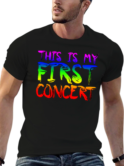 Camiseta Negra Mi Primer Concierto LGBT