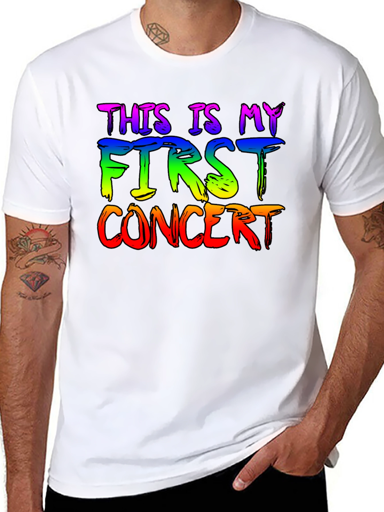 Camiseta Negra Mi Primer Concierto LGBT