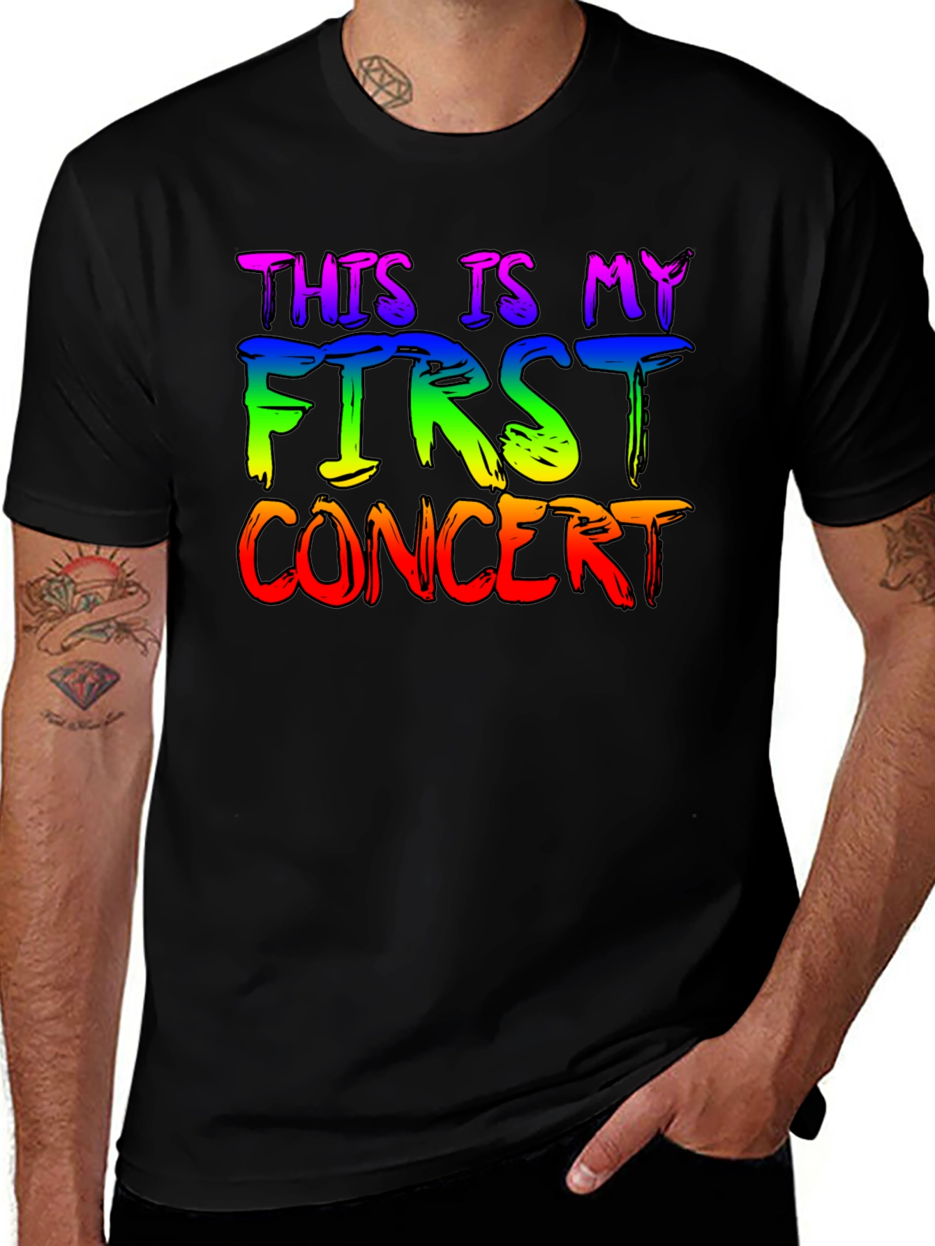 Camiseta Negra Mi Primer Concierto LGBT