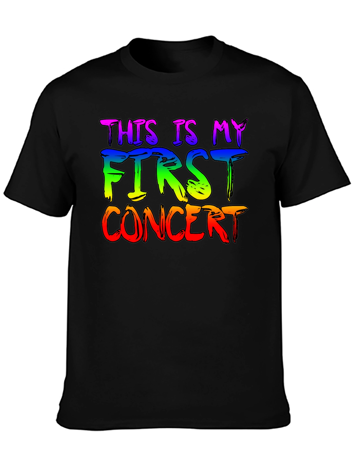Camiseta Negra Mi Primer Concierto LGBT