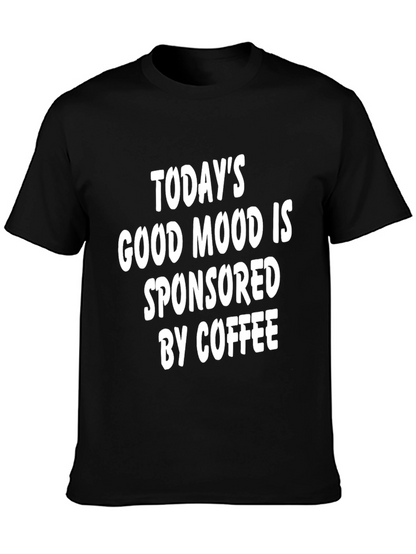 Camiseta Negra Buen Humor Patrocinado por Café