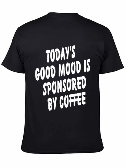 Camiseta Negra Buen Humor Patrocinado por Café