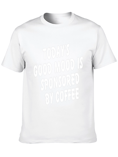Camiseta Negra Buen Humor Patrocinado por Café