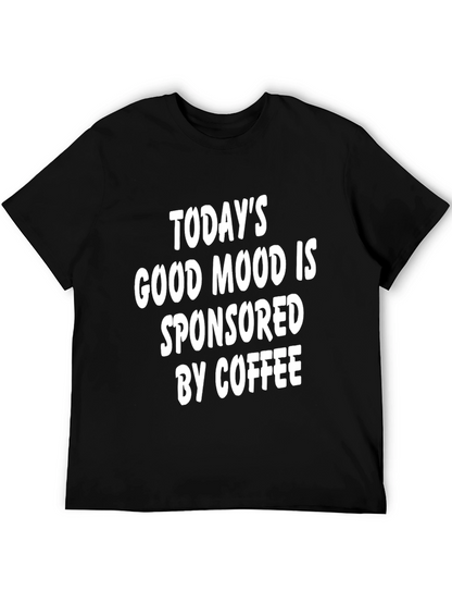 Camiseta Negra Buen Humor Patrocinado por Café