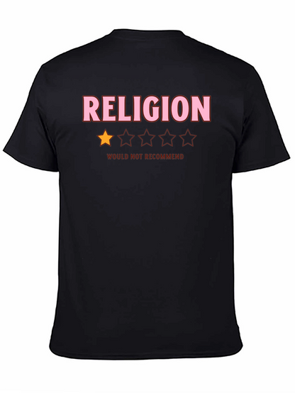 Camiseta Anti-Religión: No Recomendada