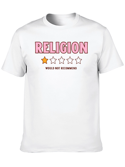 Camiseta Anti-Religión: No Recomendada
