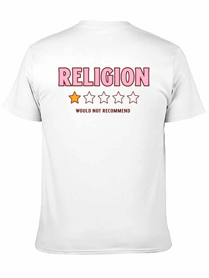 Camiseta Anti-Religión: No Recomendada