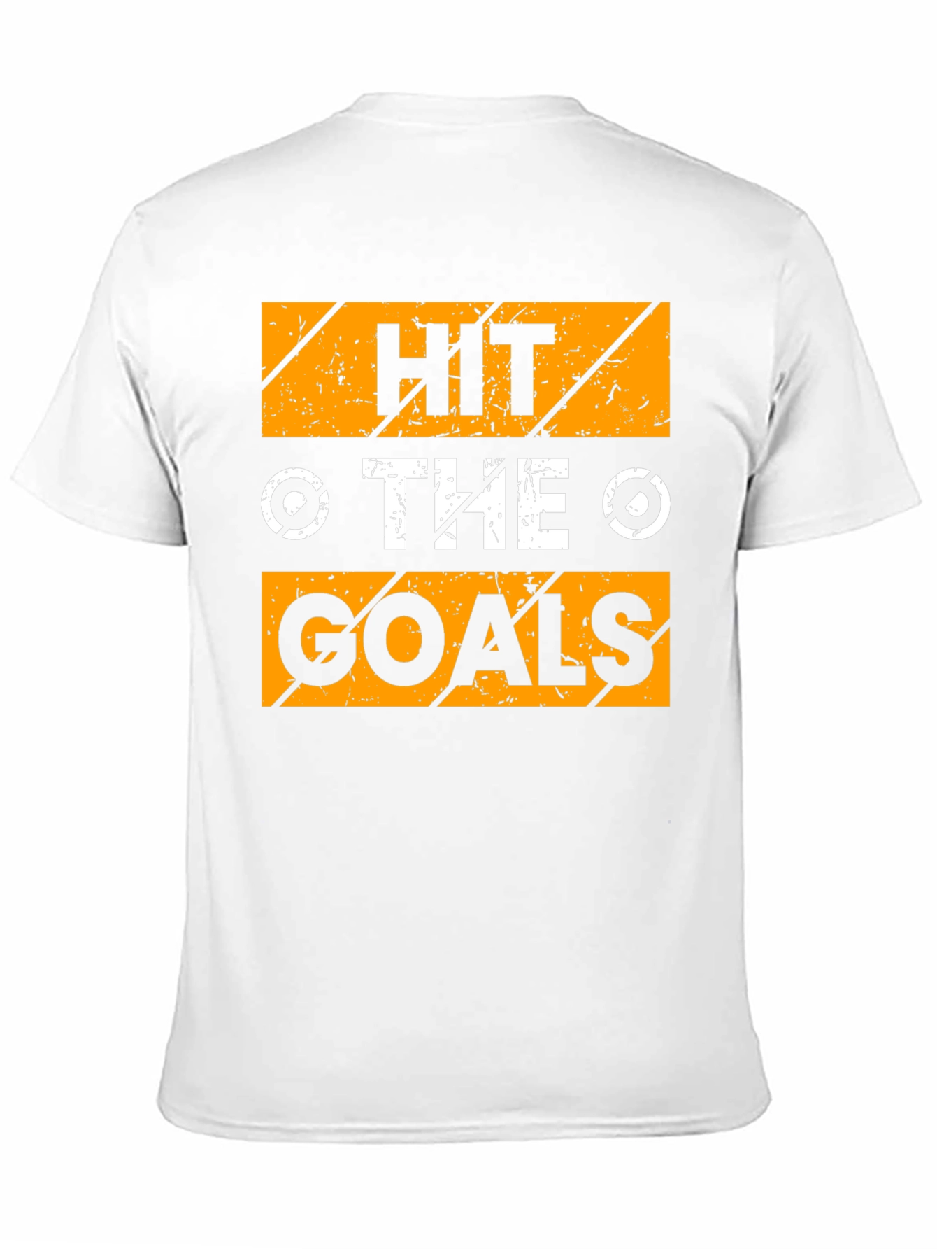 Camiseta Negra con Diseño Motivacional Hit The Goals