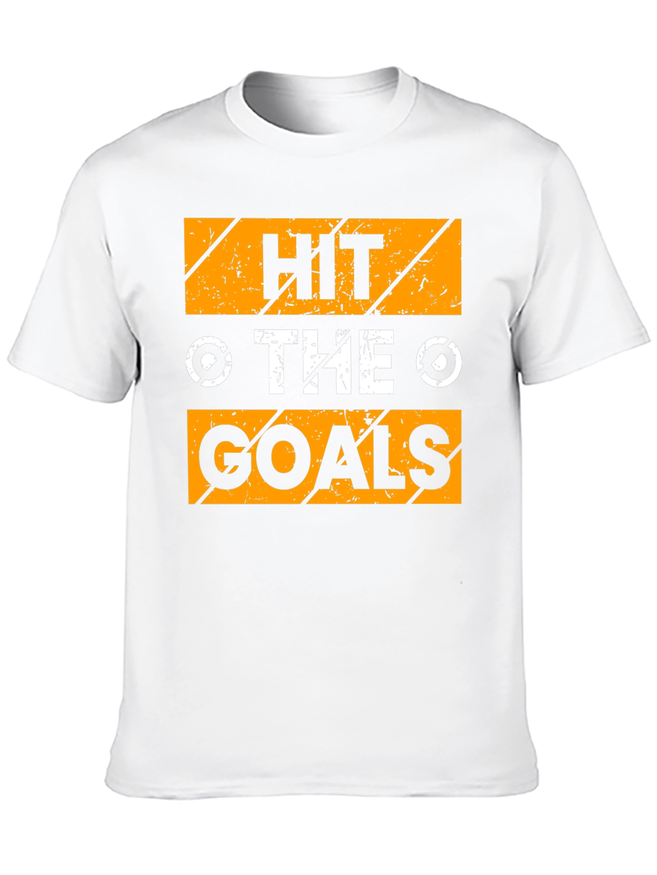 Camiseta Negra con Diseño Motivacional Hit The Goals