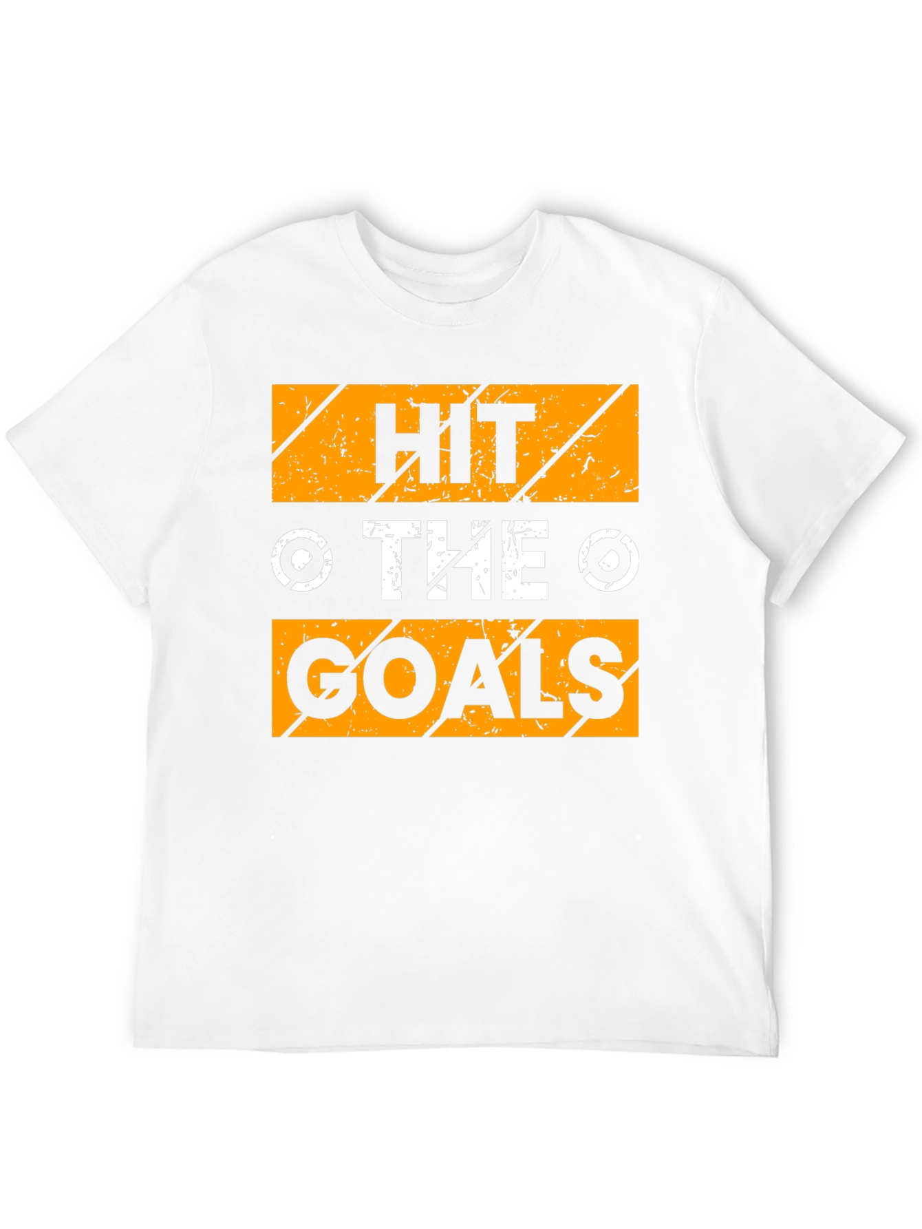 Camiseta Negra con Diseño Motivacional Hit The Goals