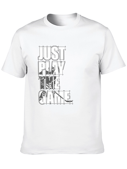 Camiseta Negra con Diseño Just Play The Game