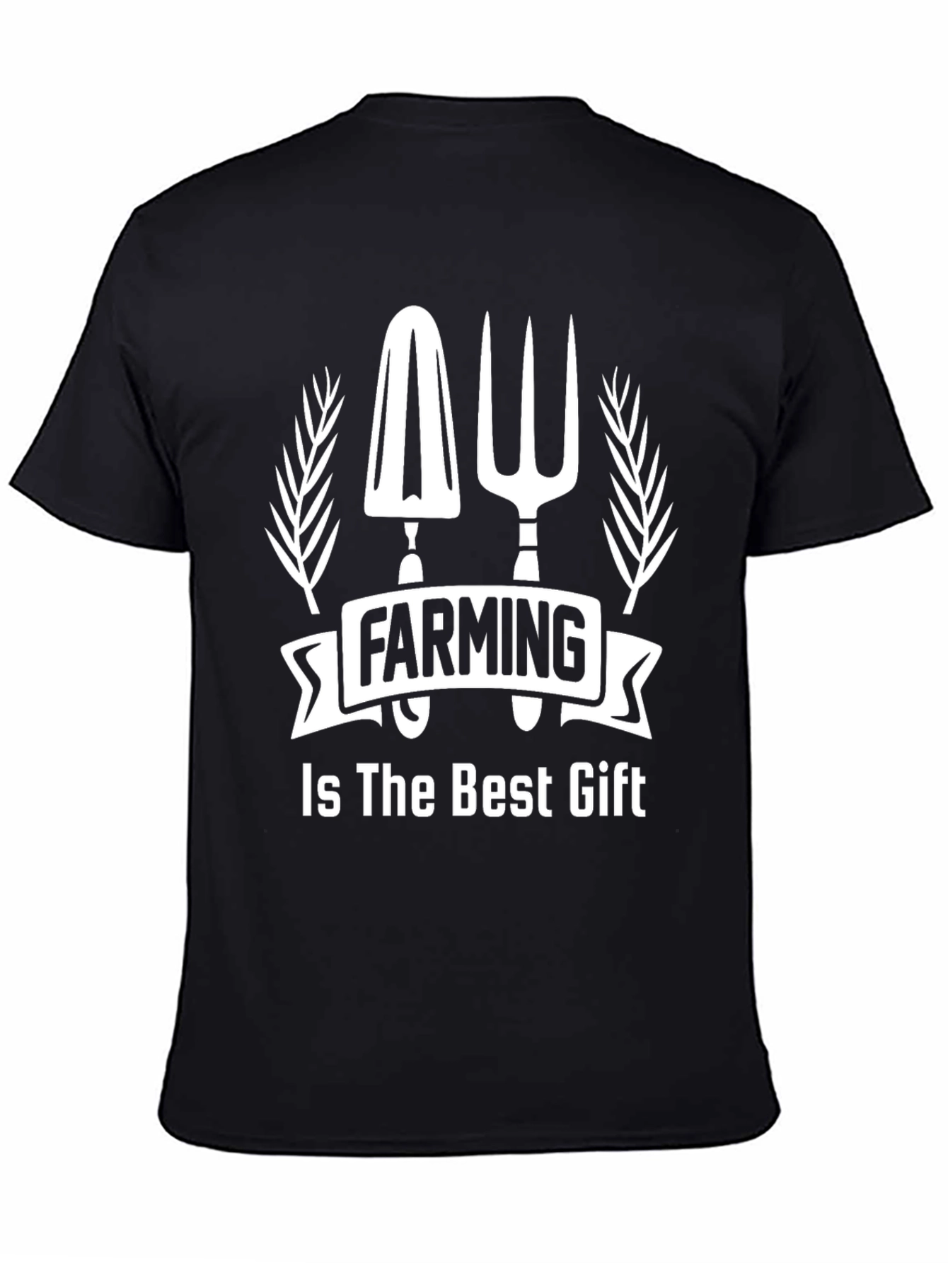 Camiseta Negra: La Agricultura es el Mejor Regalo