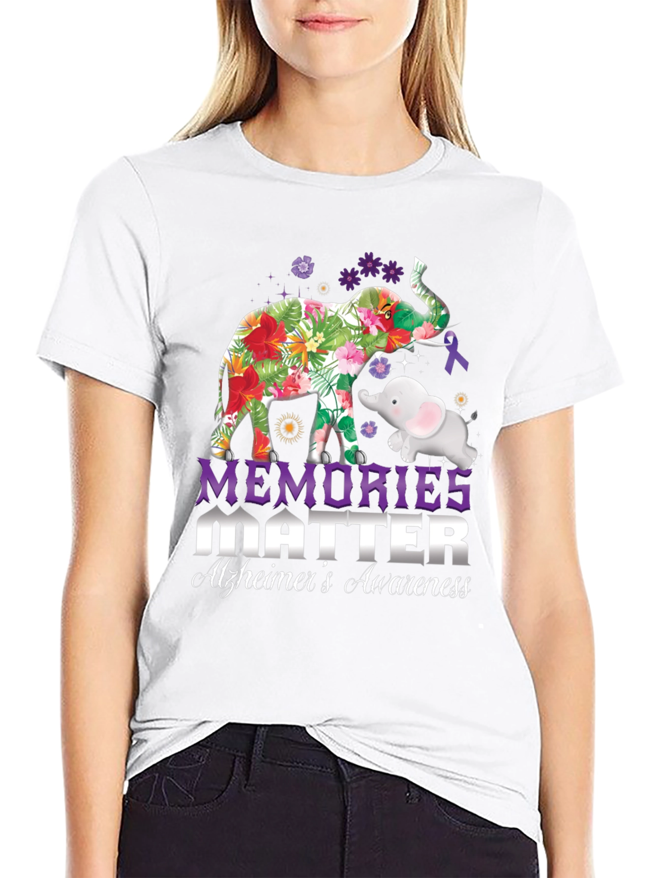 Camiseta Concientización Alzheimer Memories Matter
