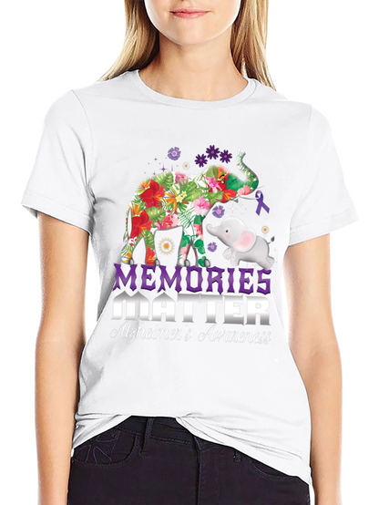 Camiseta Concientización Alzheimer Memories Matter