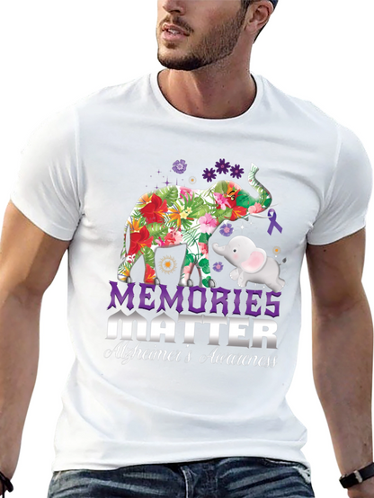 Camiseta Concientización Alzheimer Memories Matter