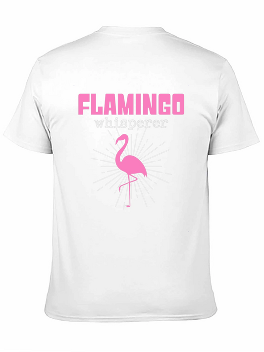 Camiseta Negra Flamingo Whisperer