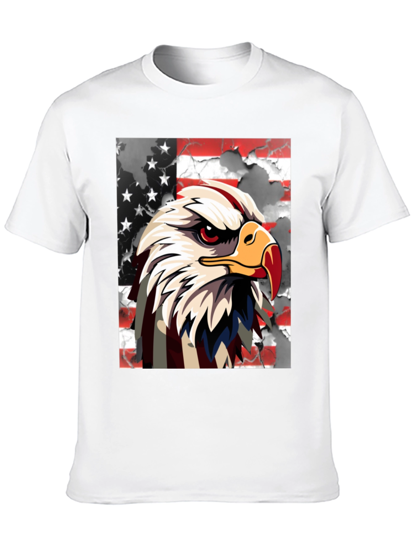 Camiseta Negra con Águila Americana