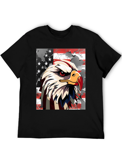 Camiseta Negra con Águila Americana