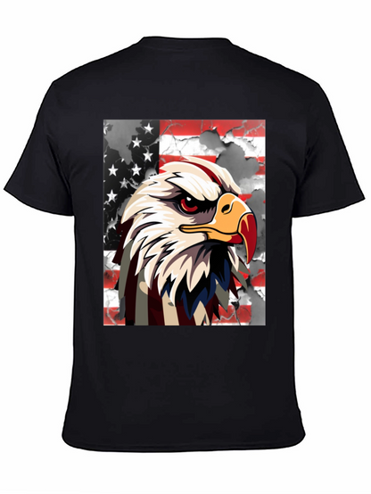Camiseta Negra con Águila Americana