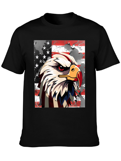 Camiseta Negra con Águila Americana