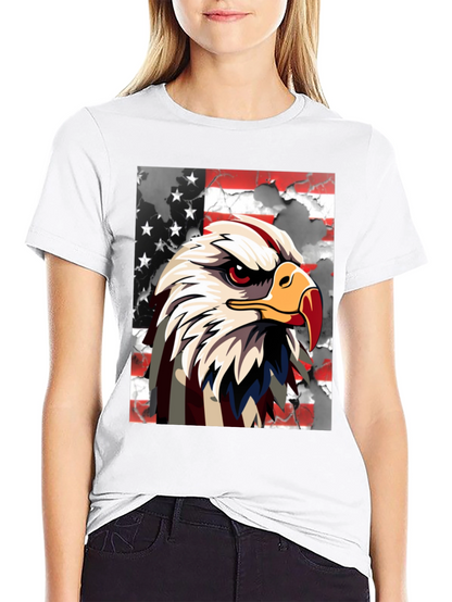 Camiseta Negra con Águila Americana