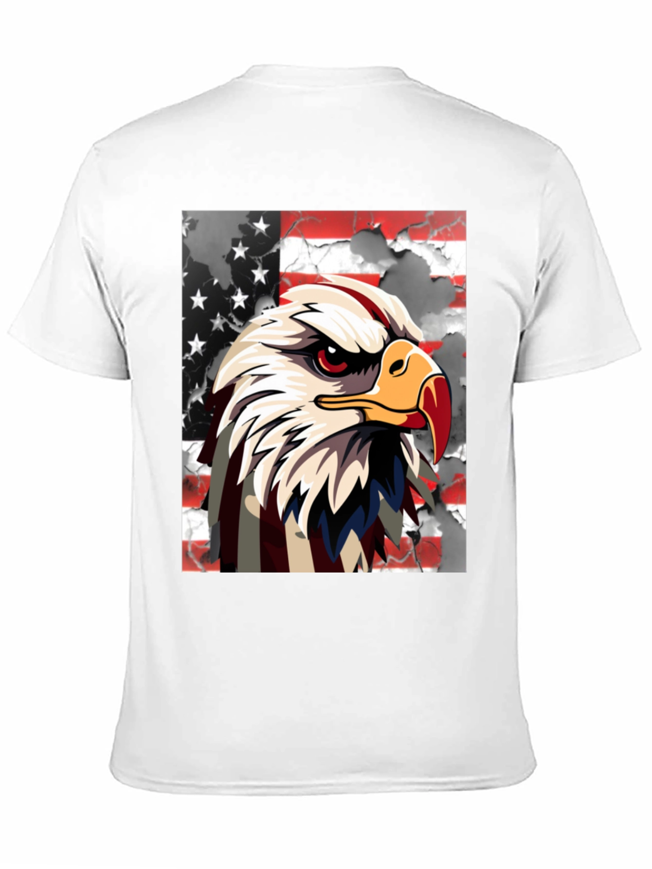 Camiseta Negra con Águila Americana