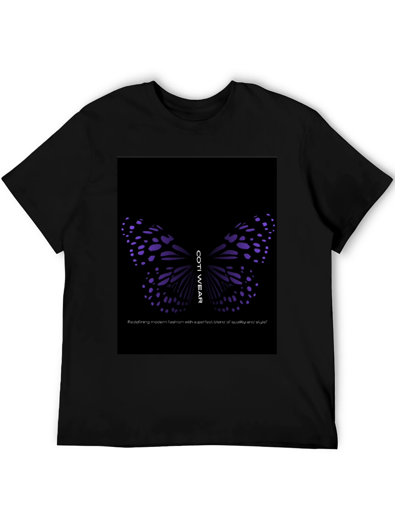 Camiseta Negra con Diseño de Mariposa Coti Wear