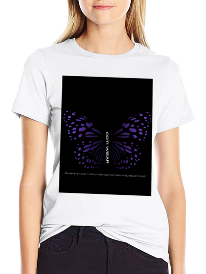 Camiseta Negra con Diseño de Mariposa Coti Wear