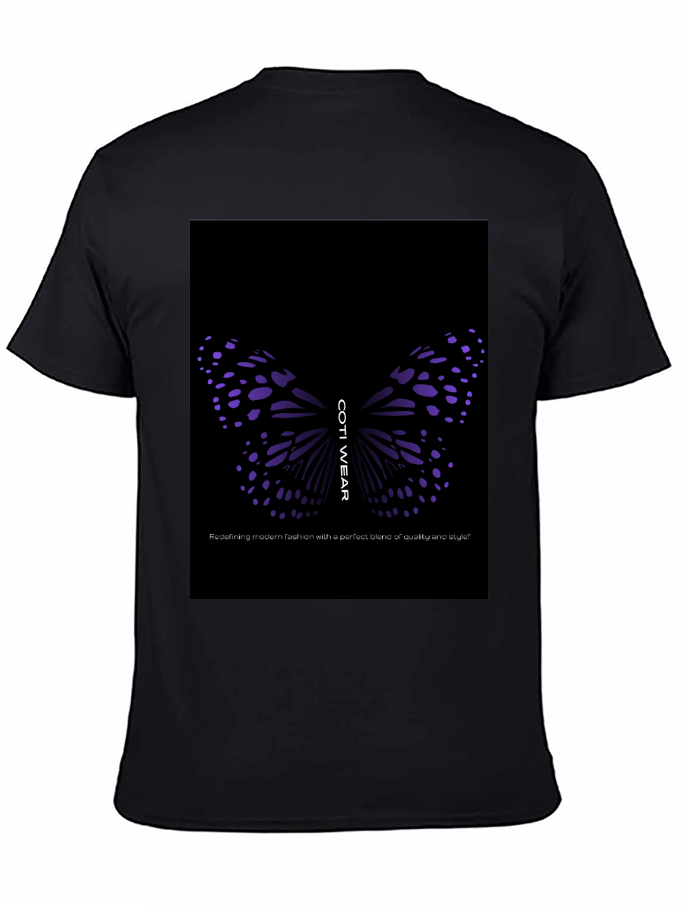 Camiseta Negra con Diseño de Mariposa Coti Wear