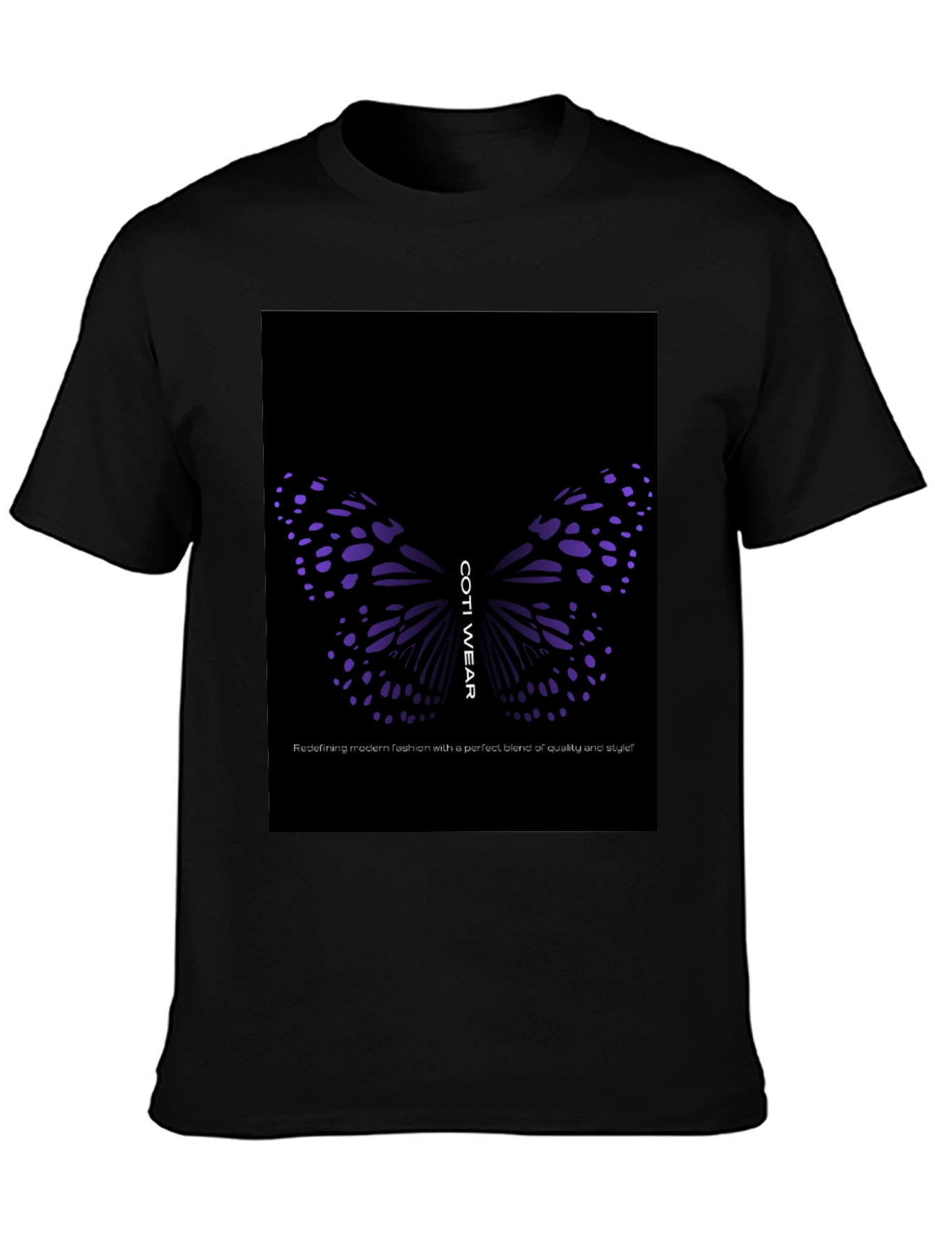 Camiseta Negra con Diseño de Mariposa Coti Wear