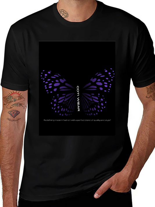 Camiseta Negra con Diseño de Mariposa Coti Wear
