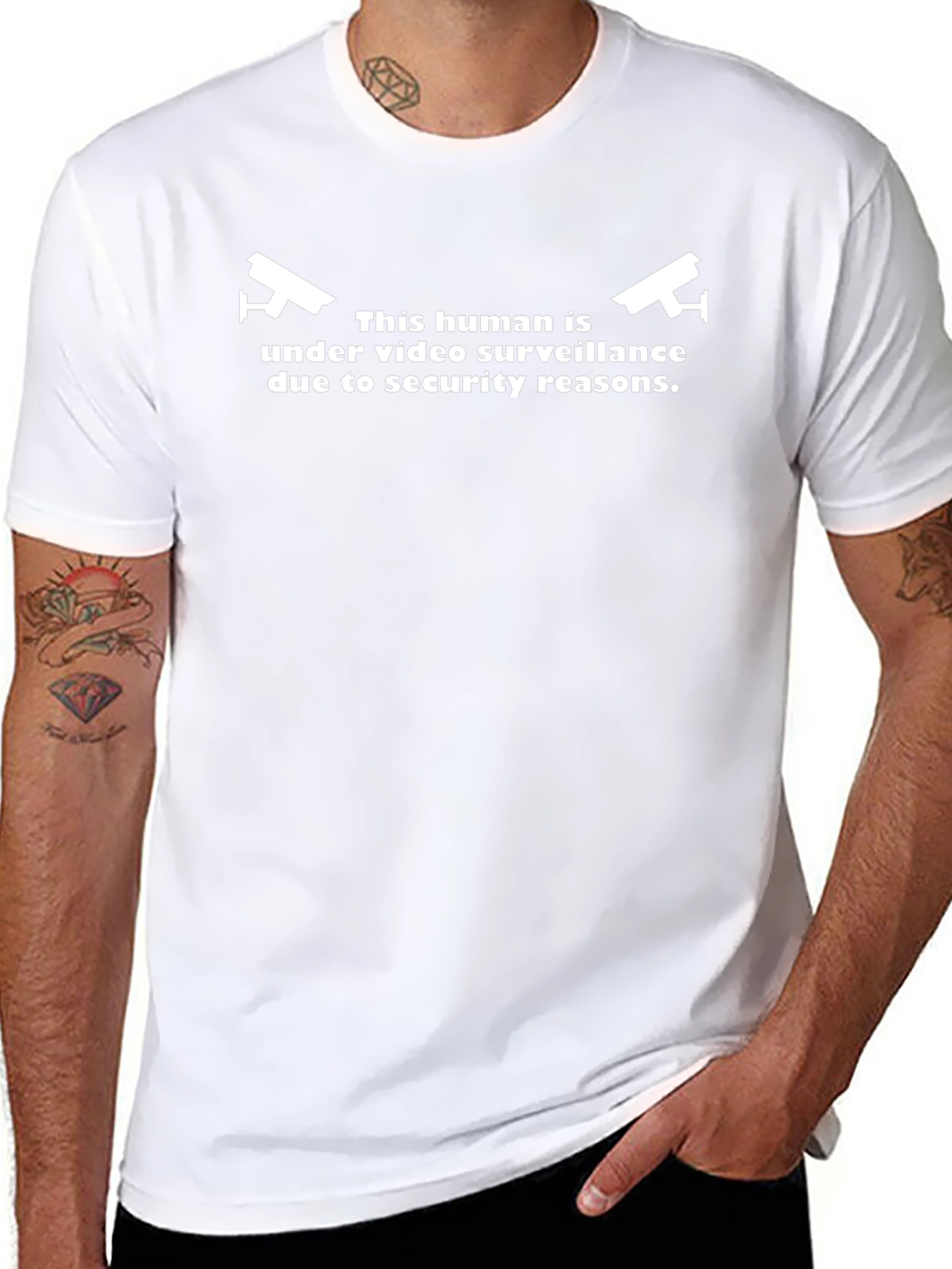 Camiseta Hombre Vigilancia Seguridad
