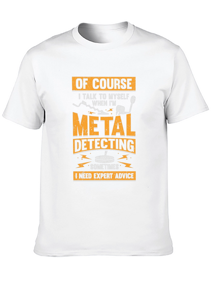 Camiseta Negra con Diseño de Detector de Metales