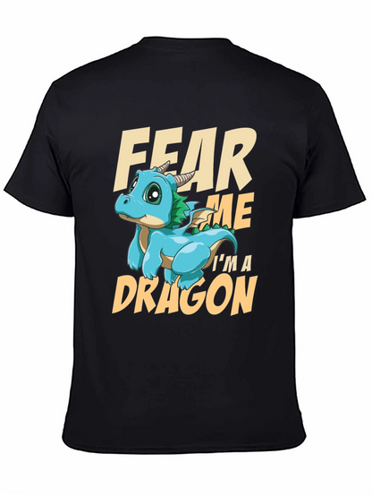 Camiseta Negra con Diseño de Dragón