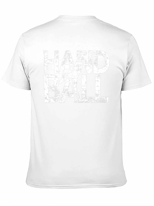 Camiseta Negra Handball Estilo Grunge