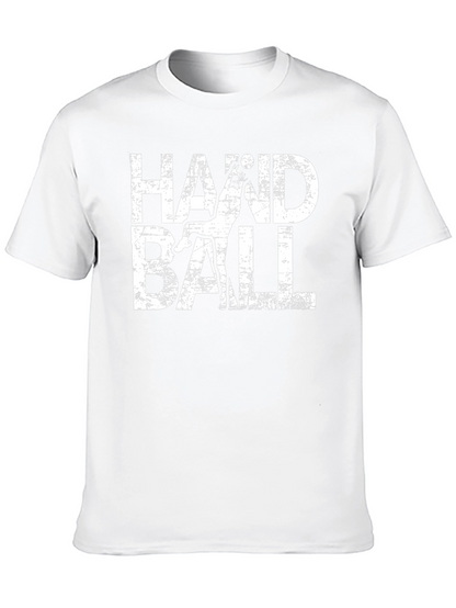 Camiseta Negra Handball Estilo Grunge