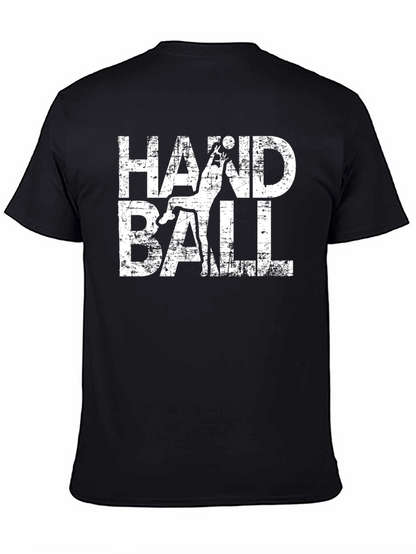 Camiseta Negra Handball Estilo Grunge