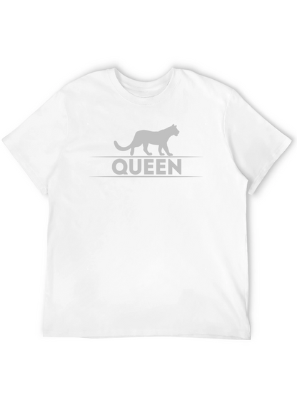 Camiseta Negra Reina Felina - Estilo Único