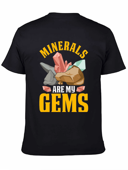 Camiseta Minerales Son Mis Gemas Negra