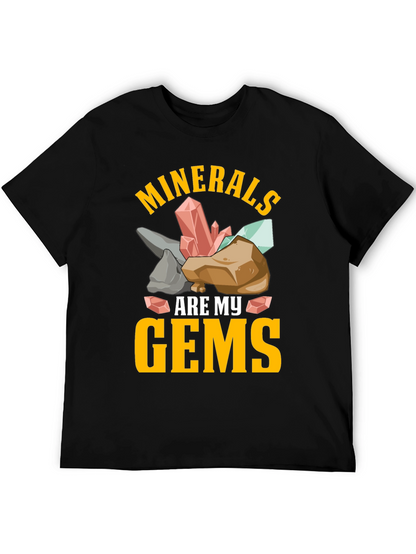 Camiseta Minerales Son Mis Gemas Negra