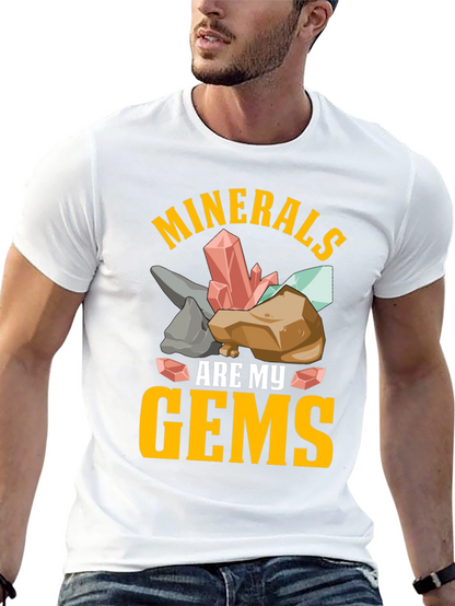 Camiseta Minerales Son Mis Gemas Negra