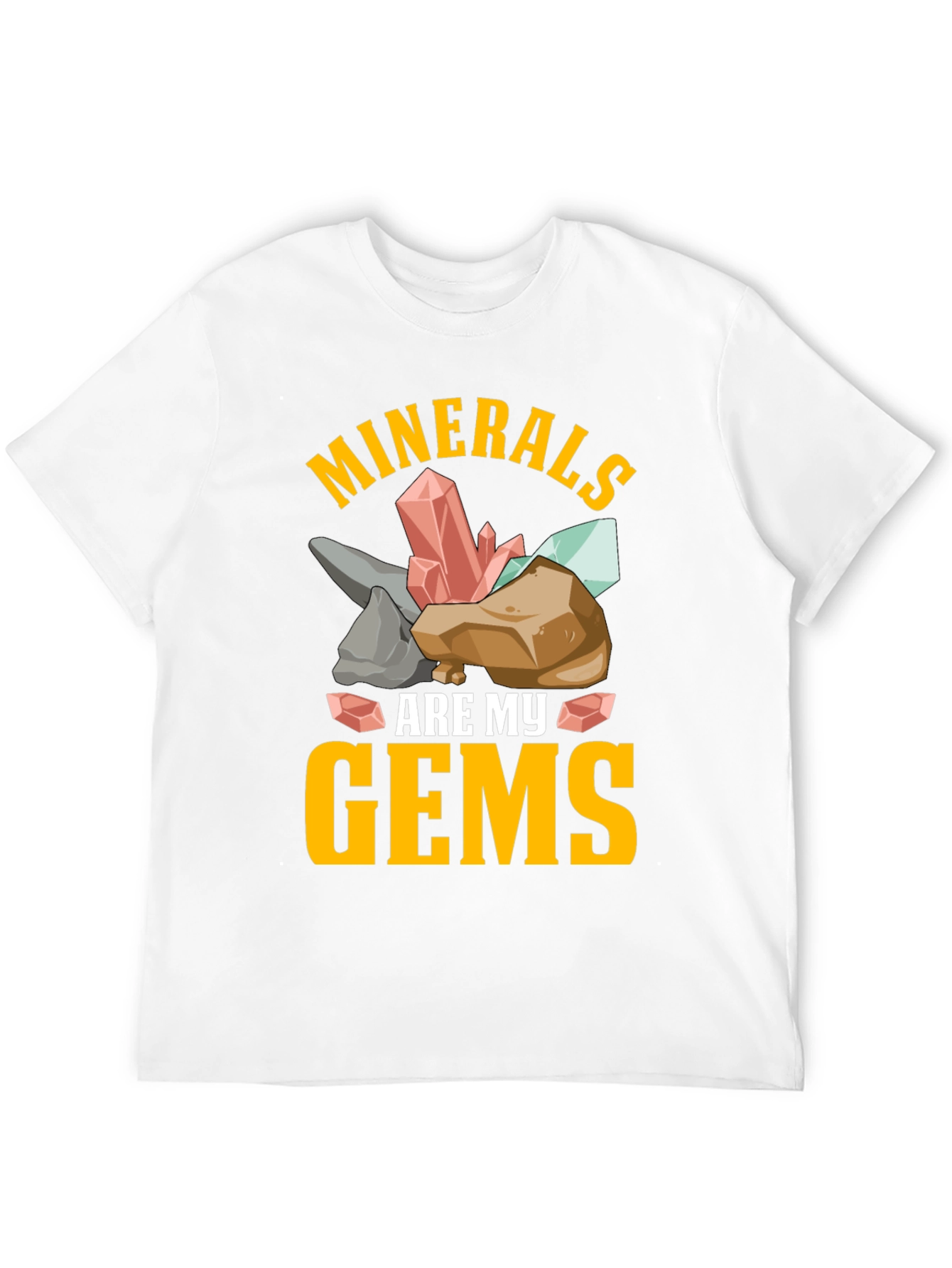 Camiseta Minerales Son Mis Gemas Negra