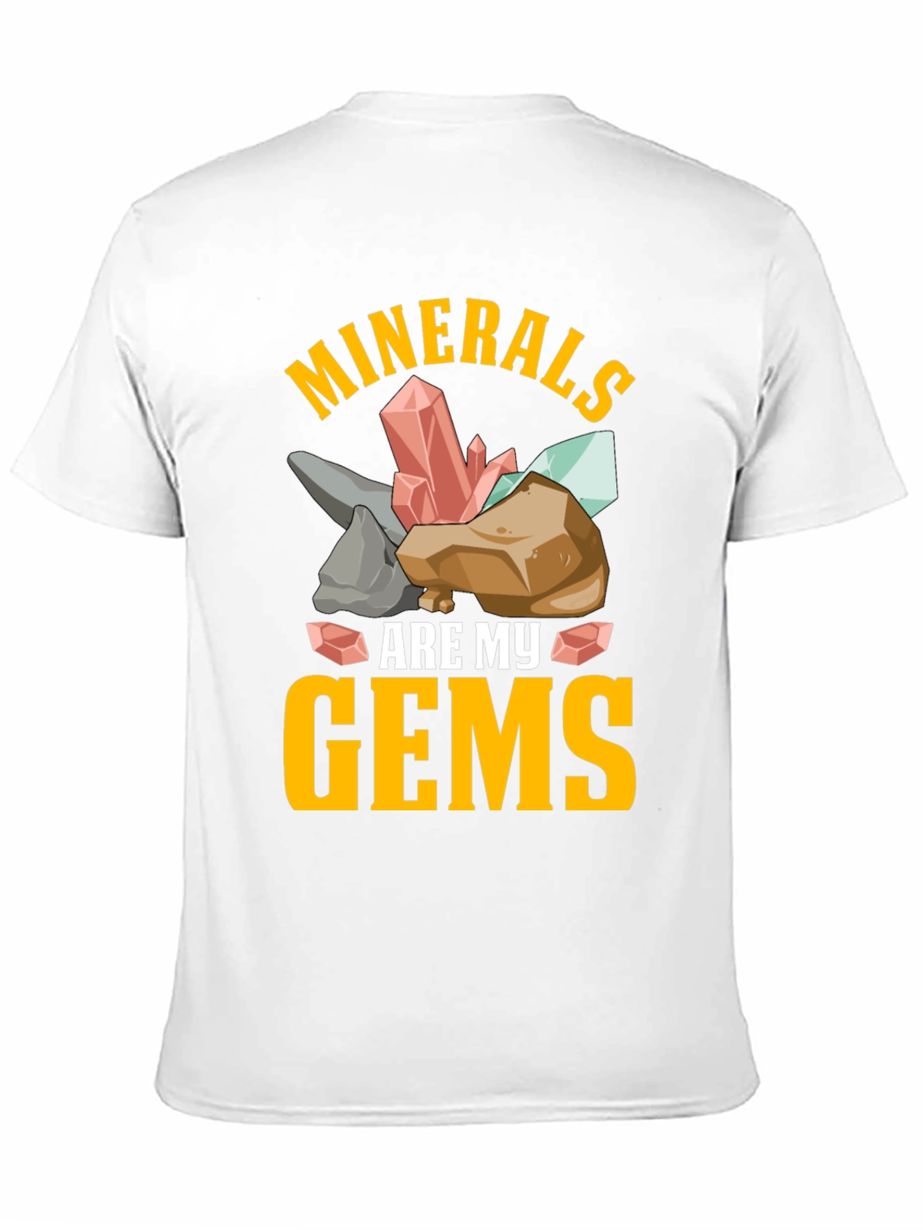 Camiseta Minerales Son Mis Gemas Negra