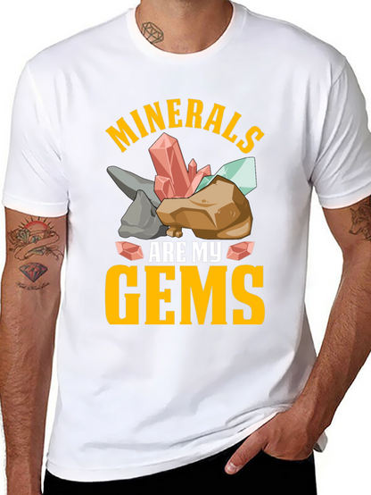 Camiseta Minerales Son Mis Gemas Negra
