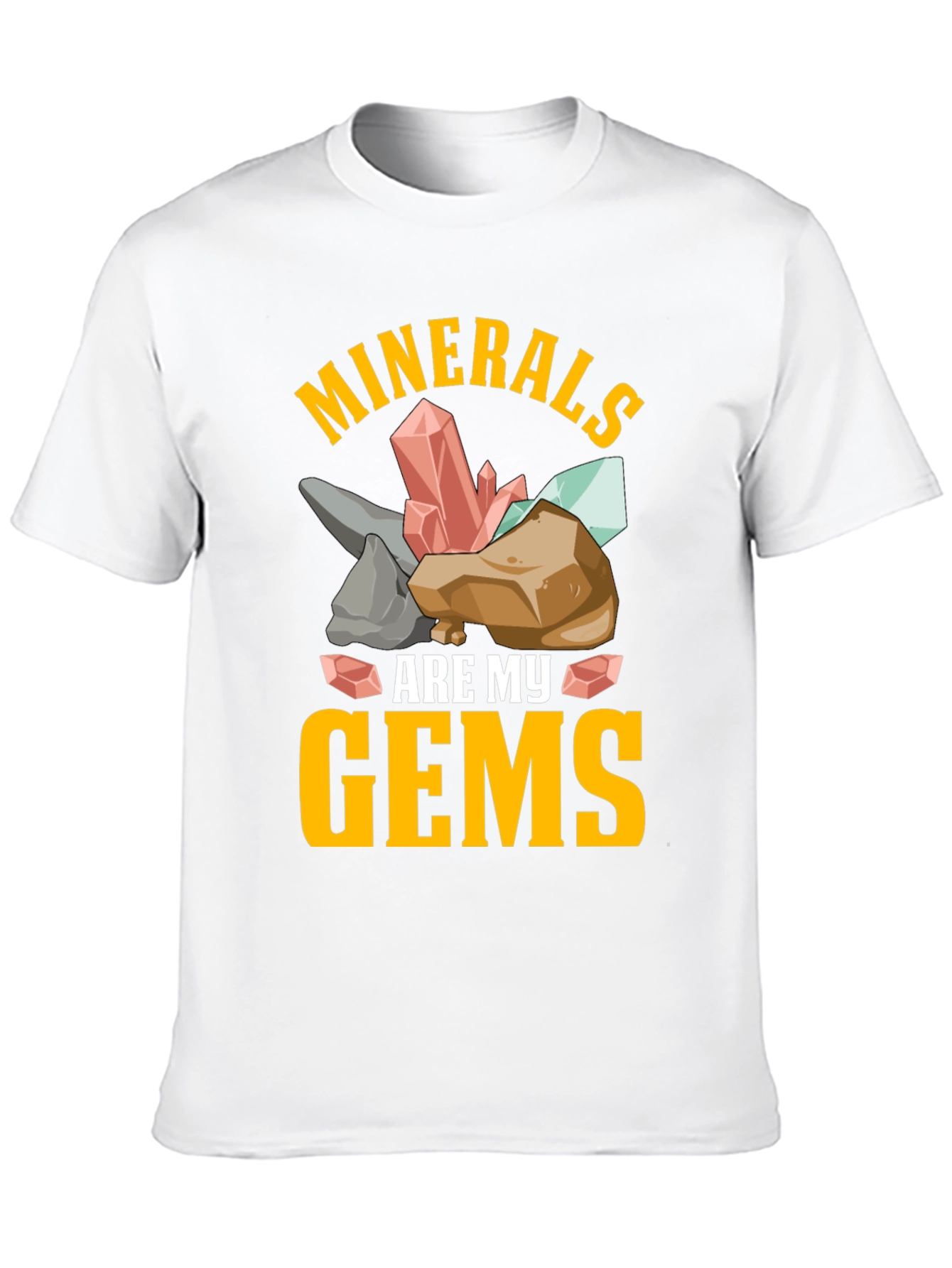 Camiseta Minerales Son Mis Gemas Negra