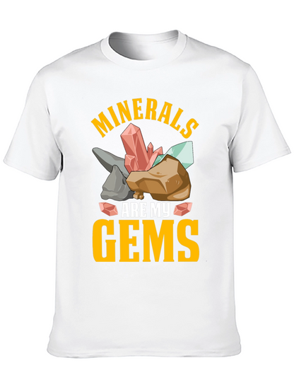 Camiseta Minerales Son Mis Gemas Negra