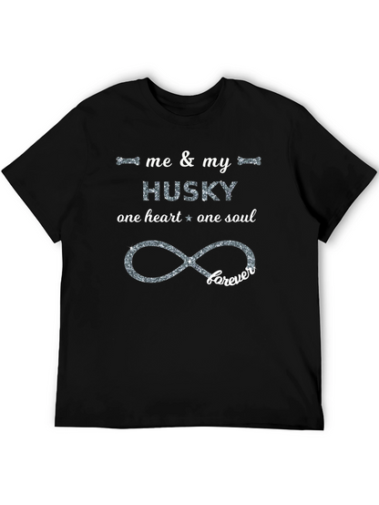 Camiseta Negra Me & My Husky