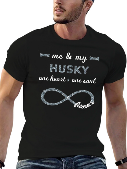 Camiseta Negra Me & My Husky